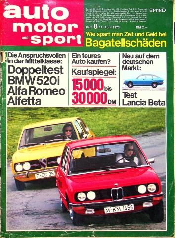 Deckblatt Auto Motor und Sport (08/1973)